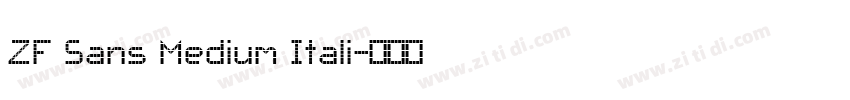 ZF Sans Medium Itali字体转换